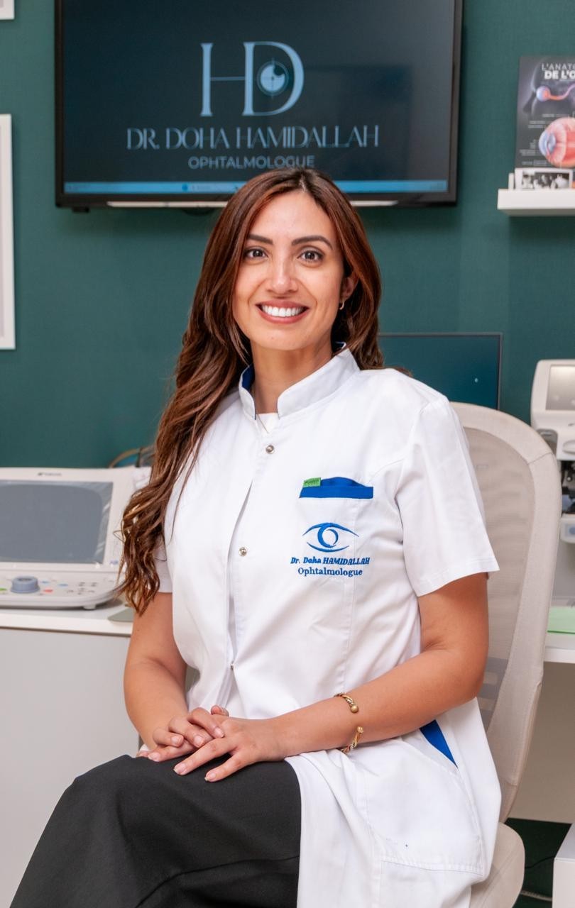 Dr. Doha Hamidallah, ophtalmologue spécialisée en chirurgie réfractive à Casablanca